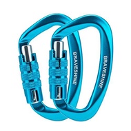 [Direct from Japan] Carabiner 12KN Auto-Locking BRAVESHINE Load Capacity 1200kg Locking Carabiner D-