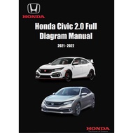 Honda Civic 2.0 2021 - 2022 Full Wiring Diagram Manual
