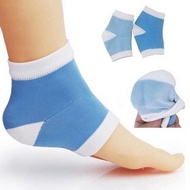 Moisturizing Gel Heel Socks / Silicone Gel Liners Foot Heel Socks / Soft Cotton Toeless Spa Socks