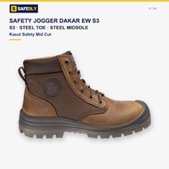 Safety Jogger Dakar EW S3 Safety Shoes S3 Steel Toe Mid Cut Kasut Safety Brown