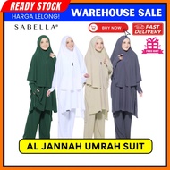 [UMRAH/HAJI] SET SUIT IRONLESS TANPA GOSOK BAJU UMRAH SABELLA AL JANNAH MURAH