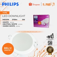 PUTIH Philips Downlight LED MESON 5W 5W White 59447 MULTIPACK