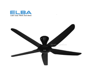 ELBA DC CEILING FAN 56" LUNA ECF-N5610(BK)5 ABS Blades-Remote Controller-DC Motor