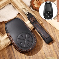 Cowhide Leather Car Key Protective Cover Case For NIO ES6 ES8 Remote Protector
