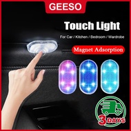 GEESO Car LED Ambient Light Interior Lighting Atmosphere Lamp For Armrest Box Trunk Switch Touch Con