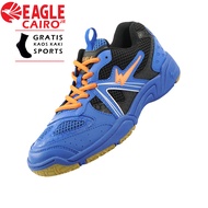 Sepatu Badminton Eagle Cairo JR Warna Biru Citrun - Sepatu Badminton Eagle Cairo Anak Original