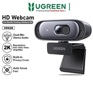 UGREEN Webcam 2K Full HD Resolution 1080P 60fps Built in Dual Mic, Auto focus & Noise Cancelling - 3