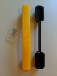* American Tourister yellow suitcase handle to fix broken luggage, brand new with screws and back pl