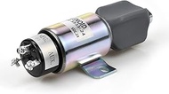 3864274 Fuel Shut Off Solenoid,24V Shutoff Stop Solenoid,Fuel Shut-Off Solenoid 24 Volt 3 Terminals,