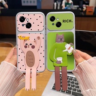 Case Tecno Spark Go 1 Case Tecno Pop 9 4G Case Cute Doll Comes with a Foldable Stand Dermatoglyph Ha