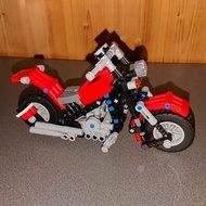 MOC-Building block motorcycle electronic drawings and inserting building block toys 335 pieces