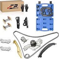 Timing Chain Kit With Water Pump Kit And Camshaft Holding Tool With Timing Alignment Holder Tool Kit