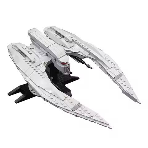 MOC-85569 MK II Cylon Raider –Minifig scale Spaceship Building Blocks DIY Display Fighter Model Toys