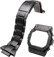 Metal Watchband With Watch Case For Casio For G-shock GX56 GX-56BB GWX56 GWX-56BB Men's Bracelet Strap Band With Watch Bezel MOD Kit Retro Carving