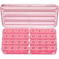 Zoksi Monthly Pill Organizer 1 Time a Day, 30 Day Pill Box Organizer Once a Day, One Month Large Pil
