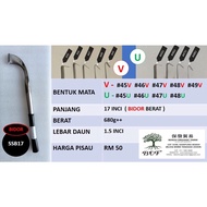 (SSB17 Steel Putih) Pisau Toreh Getah (Rubber Tapping Knife)