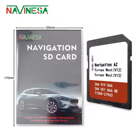 RNS 315 AZ V12 West Europe SD Naving Card for VW Passat Alltrack B7 2012 2015 Cover Germany Neherlan