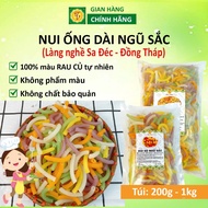 Five-colored pasta 1kg, 500g, 200g, vegetable pasta, crushed rice flour, natural vegetable color, di