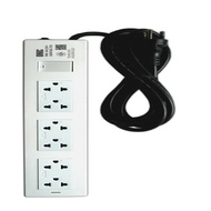 รางปลั๊กไฟ 6ช่อง1สวิตซ์ 5 เมตร 3500W 16A P406-2 ยูนิค N