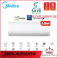 [SAVE 4.0] Midea 1.5hp R32 MSXS-13CRDN8 Inverter Xtreme Save Series Wall Mount Air Cond