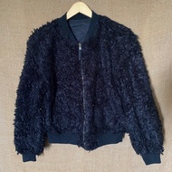 Giordano Faux Fur Reversible Bomber Jacket Woman