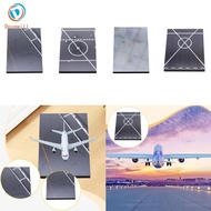 [Dovewill] Airport Runway Model Wooden Runway Decoration Simulation Aircraft Parking Apron Collectab