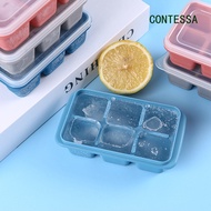 Ice Cube Ice Box Frozen Mold Refrigerator Homemade Frozen Ice Box with Lid Silicone Ice Cube