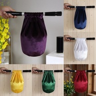 Jumbo Velvet Church Collection Offering Bag with Wooden Handle JM Strong Durable Round Zipper Cathol