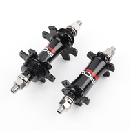 Fixed Gear Fixie Hub Set Front 20H Rear 24H 100/120mm O.L.D Sealed Bearing Fits Round & Flat Spokes 