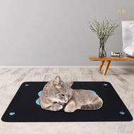 WD Pet Feeding Mat- Absorbent Dog Mat for Food and Water Bowl, Pet Food Bowl Mat, Dog Bowl Mat with Non-Slip Backing, Dog Food Mats for Floors, Quick Dry