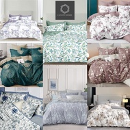 ( Fitted Sheet Set ) Printed 100% Ultra-Soft 900TC Assorted Bedsheet Set (Design: Clover III)