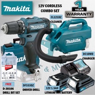 MAKITA 12V Cordless Combo Set RM999 ( DF333DWYE 12V Cordless Driver Drill & CL121DZ 12V Cordless Cle