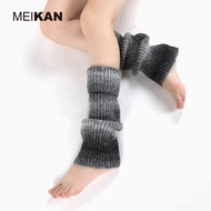 Knitted Retro Style Leg Warmers MEIKAN Keep Warm Women's Rolled Edge Socks y2k Long Tube Fashionable