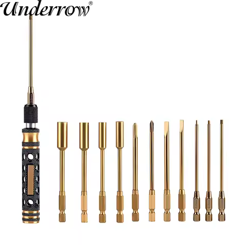 S2 Steel Tool 12 in 1 Screwdriver Set Hex Screwdrivers RC Tools Set for RC Model Robotics Bench Heli