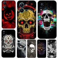 Case For Vivo V5 V5S V7 PLUS + V11i  V11 Pro Phone Back Cover Soft Black Tpu Dead De Sound Skull