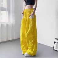 Summer Thin Sunscreen Lace Pocket Wide-Leg Pants [Delivery within 7 Days] 6.8