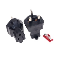 Singapore Malaysia Travel Power Plug Adapter With Fuse Convert US NEMA 5-15R To UK BS-1363 AC Indust