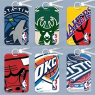 Basket Basketball NBA Lakers Warriors Slide Card Holder Food Card Bus Card ID Protective Case Access
