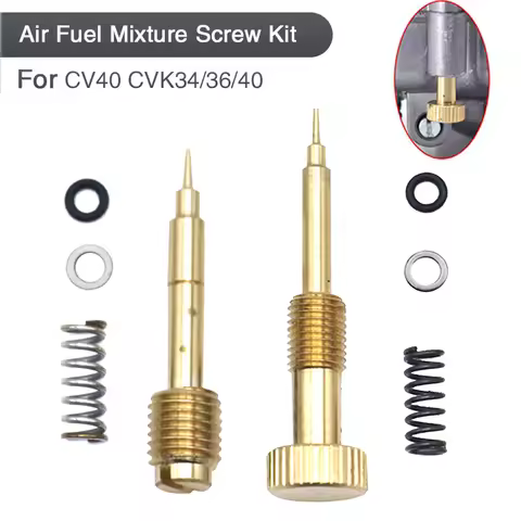 Metal Motorcycle Carburetor Air Adjusting Screw Idle Mixture Fuel Ratio Screw For Harley CV40 Keihin