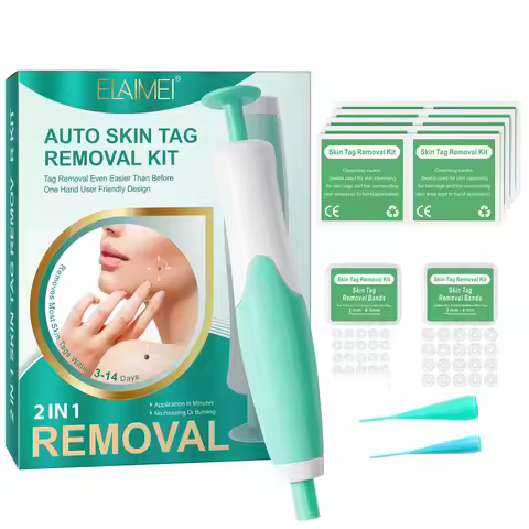 Auto Skin Tag Removal Kit 2-8mm Band Painless Mole Wart Skin Tag Remover Pen Wart Dot Corn Treatment