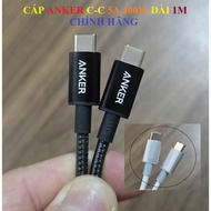 Genuine ANKER 100W (5A) C-C Super Fast Charging Cable, Umbrella Cable, 1M Long 100W Cable