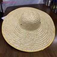 [Small daisies] Sunshade Hat Braided Straw Hat Farmers Outdoor Sunblock Hat Pastoral Agricultural Su