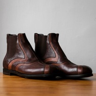 Bottega Veneta Leather Chelsea Boots 拼接皮革切爾西短靴