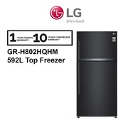 LG 592L Fridge Top Freezer GR-H802HQHM with DoorCooling & Fresh 0 Zone Inverter Refrigerator GRH802H