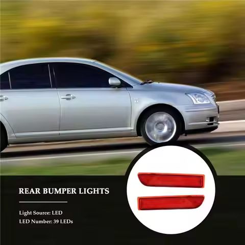 Latest 2X Car Led Tail Light Parking Brake Rear Bumper Reflector Lamp For Toyota Avensis/Alphard Mki