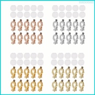 Nan 20 Pcs Set Clip-on Earring Converter Earring Clip Backs with Comfort Earring Pad