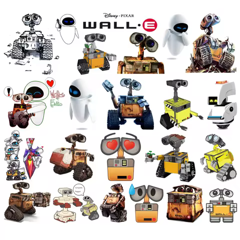 Disney children's movies WALL-E clothes stickers Cute Robots Iron on patches Applique for clothes fr