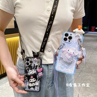 Kuromi Strap Phone Case Suitable for Apple iPhone14/13/12/11/8