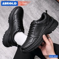 ABRHM ALTHAF - Men's Full Black Sneakers - Design ELEGAN, Comfortable to Wear