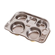 Children's plates, special 304 stainless steel tableware for babies, kindergarten grade t divided pl